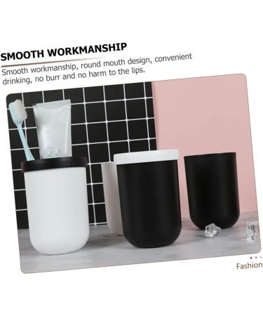 Anneomas 2-Piece Plastic Toothbrush Cup & Holder - Stylish Toothbrush Organizer for Home - Raccoon Design - Buy Online on GoSupps.com
