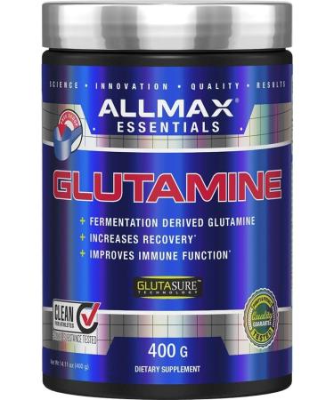 ALLMAX Nutrition - Glutamine Powder - 100% Pharmaceutical Grade - 400 Gram & BCAA 2:1:1-100% Pure Pharmaceutical Grade - Micronized Branched Chain Amino Acids - Gluten-Free 400 Gram - Buy Online on GoSupps.com