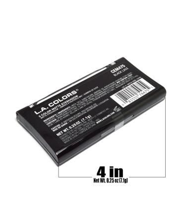 L.A. Colors CEM475 Black Lace Matte Eyeshadow Palette - 5 Shades + Free Zipper Bag - Buy Online on GoSupps.com