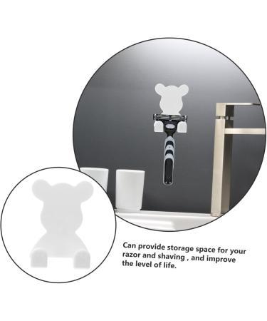 Osaladi 2-Pack Sticky Hook Razor & Brush Stand | Wall Holder for Shaving Tools | Shower Razor Holder - Durable & Convenient - Buy Online on GoSupps.com