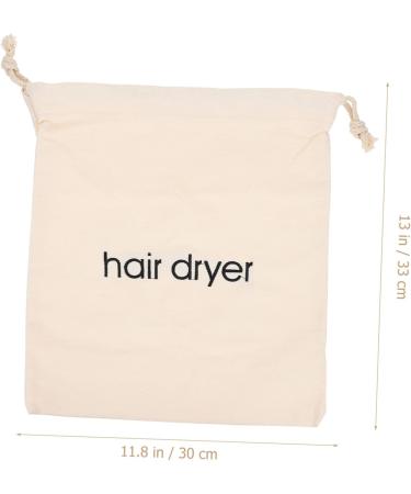 VINTORKY Travel Blow Dryer Hair Dryer Storage Bag Drawstring Organizer Travel Hair Dryer Pouch 33x30cm Beige - Buy Online on GoSupps.com
