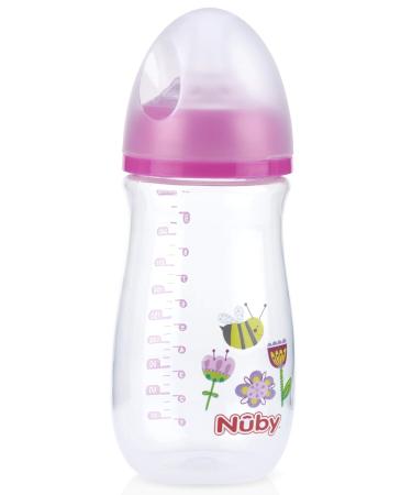 Nuby Wide Neck Bottle with Anti-Colic Air System  Colors/Prints May Vary  1pk Multi - Buy Online on GoSupps.com