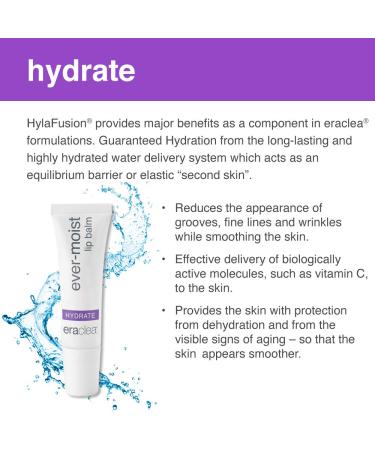Eraclea Ever-Moist Lip Balm - Lip Repair Treatment with Beeswax, Hyaluronic Acid, and Shea Butter for Dry, Cracked Lips | Moisturizing Lip Balm - Buy Online on GoSupps.com
