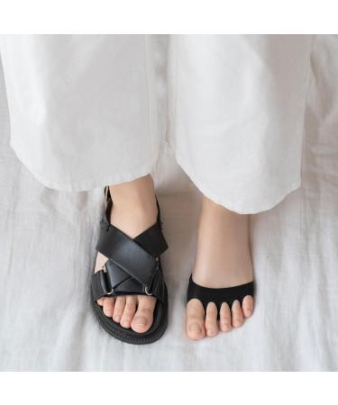 Viksaun Invisible Toe Socks & Forefoot Pads - 6 Pairs Metatarsal Cushioning for High Heels | Comfortable Toe Liners & Fabric Support - Buy Online on GoSupps.com