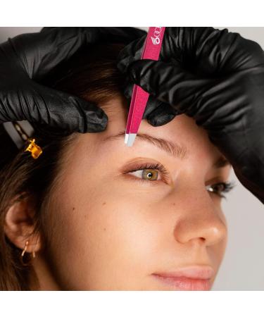 OCBA 4-Pack Pink Eyebrow Tweezers for Women & Men | Precision Stainless Steel Hair Removal Tools - Buy Online on GoSupps.com