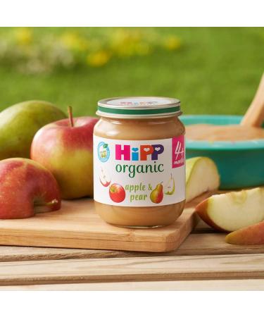 HiPP Organic Stage 1 From 4 Months Apple and Pear Pudding 6 x 125 g (Pack of 2 Total 12 Pots) - Buy Online on GoSupps.com