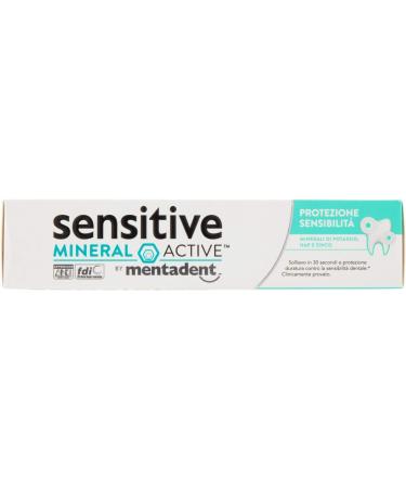  Mentadent Mentadent Sensitive Mineral Active Protection Sensitive Toothpaste Protects Sensitive Teeth and Relieves Dental Sensitivity 75 ml - Buy Online on GoSupps.com