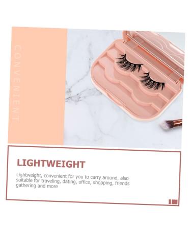 POPETPOP Eyelash Storage Box - 4 Pcs Magnetic Display Case & Organizer for False Eyelashes Portable Cosmetic Holder (11x7cm - Buy Online on GoSupps.com