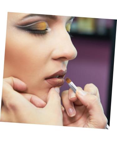 Double Ended Lipstick Brush - Portable Multifunctional Lip Cosmetic Applicator & Eyeshadow Brush | Beauty Makeup Accessory | Silver - Buy Online on GoSupps.com
