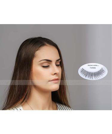 Desires Lashes by EmilyStores Natural Strip Eyelashes Multipack - 5 Pairs Per Kit - Monday/Tuesday - Buy Online on GoSupps.com