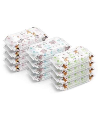 Amazon Brand - Mama Bear Disney Ultra Gentle Baby Wipes Unscented 720 Count (12 Packs of 60) 60 Count (12 Pack) - Buy Online on GoSupps.com