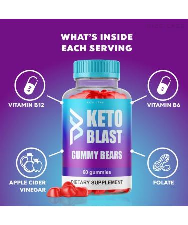 Keto Blast ACV Gummy Bears - Advanced Formula (60 Gummies) - Buy Online on GoSupps.com