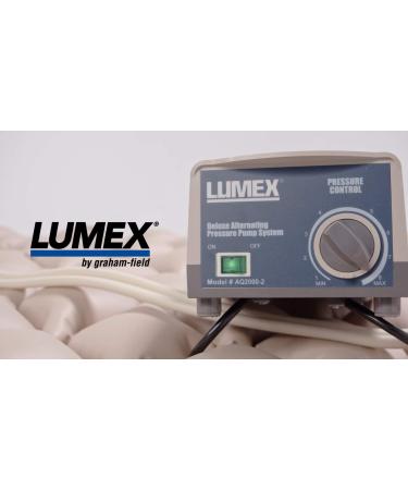 Lumex Deluxe Alternating Pressure Pad & Pump System, 34x78x2.5", 120V, AQ2000 Deluxe Variable Pressure - 12 Volt