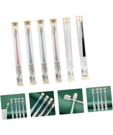 Minkissy 6-Pack Travel Toothbrush Set | Children's & Adults' Tooth Care | Portable Household Toothbrushes for Clean Teeth - Buy Online on GoSupps.com