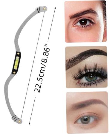 Angoily 3 sets Measure Measuring Bow Bow-shaped Shaping Eyebrow Kit Shaper Mapping Corrector Level Tool 22.5x4.3cmx3pcs Silverx3pcs - Buy Online on GoSupps.com
