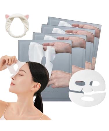 Spruka Bio-Collagen Mask Bioglow Overnight Bio-Collagen Mask Deep Collagen Anti Wrinkle Lifting Mask Bio Collagen Face Mask Overnight 3 to 4 Hour Face Collagen Sheet Mask (4PCS)