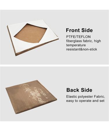 15x15 Heat Press Platen Wrap Cover - Heat Resistant Protector for Sublimation Machines - Reusable Protective Sheet (Brown, 15x15 inch) - Buy Online on GoSupps.com