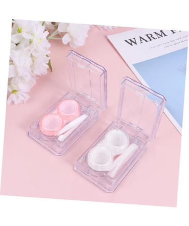 JECOMPRIS Mini Container Set for Colored Contact Lenses - 6 Cute Storage Boxes with Color Mirror Film & Cleaning Case - International Shipping Available - Buy Online on GoSupps.com