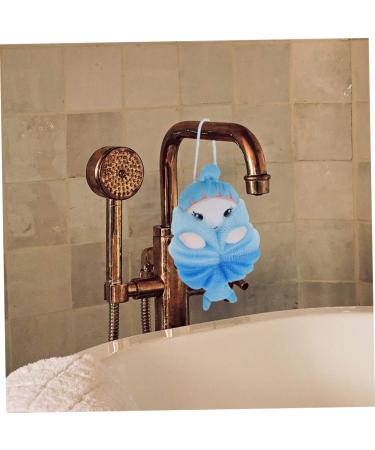 Housoutil 4 Pcs Children's Bath Ball - Soft Animal Mesh Sponge Pouf for Newborns | Portable Bath Supplies - Buy Online on GoSupps.com