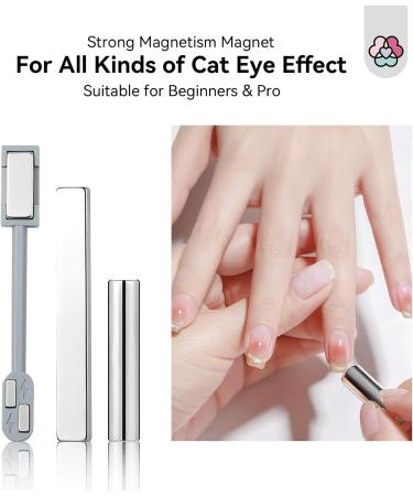 SAVILAND 9PCS Nail Magnet: Cat Eye Gel Nail Polish Magnet Tools Set Strong Suction Cat Eye Magnet for Nails Cat Eye Effect Double Ended Nail Art Tools 9PCS Cat Eye Gel Magnet - Buy Online on GoSupps.com