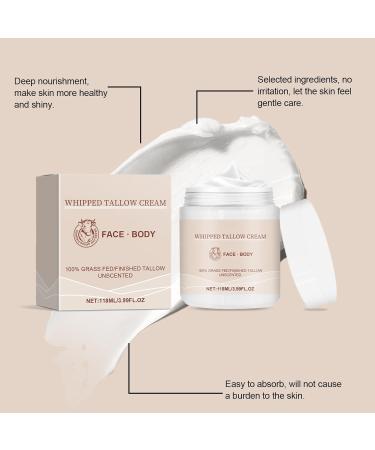 Shantou Yingji 2 pieces Beef Tallow Balm Organic moisturizer Whipped Beef Tallow Cream for Skincare repair cream for dry and tense skin 118 ml cream 39 - Buy Online on GoSupps.com