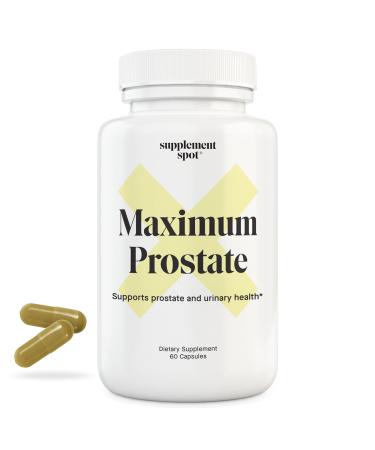 Maximum Prostate Supplements for Men 600 mg Beta Sitosterol & 100 mg DIM Per Serving Mens Health Supplements for Urinary Support & Bladder Control (60 Caps)