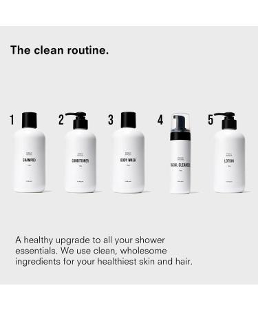 Public Goods Shower Essentials for Men and Women | Natural Shampoo Conditioner & Body Wash | Made with Organic Essential Oils | Sulfate & Paraben Free | Vegan Friendly | 12 Fl Oz Bottles - Buy Online on GoSupps.com