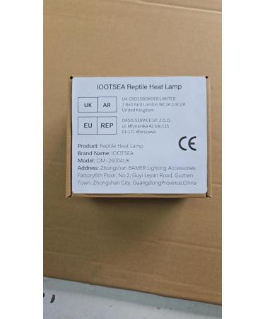 IOOTSEA Matt Black Terrarium Heat Lamp for Turtles & Reptiles - UVA/UVB Heating Ideal for Aquatic Animals & Accessories - Buy Online on GoSupps.com