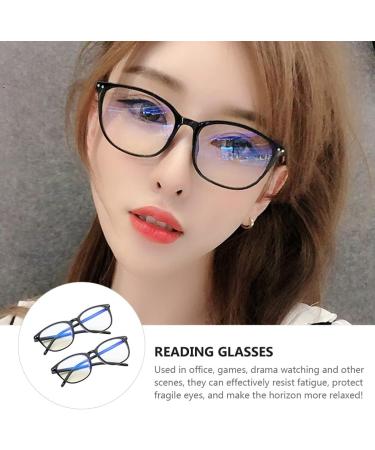 Faruta Blue Light Blocking Glasses - Black Frame Anti-Glare Computer & Gaming - 2 Pairs for Reduced Eye Strain & Enhanced Comfort - Buy Online on GoSupps.com