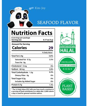 KIMNORI Jaban Korean Crispy Seaweed Flakes 4 Flavor Assortment 40g (1.41 oz.) x 4 Packs - Original, Chili, Seafood, Barbecue | Premium Natural Laver for KETO VEGAN DIET | Halal, Gluten Free, Resealable Pouch - Buy Online on GoSupps.com