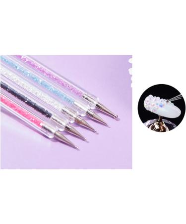 5 Piece Nail Art Pens - Double Head Brushes for DIY Manicure Designs - Buy Online on GoSupps.com