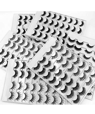 HBZGTLAD 16 Pairs 3D Mink Lashes | Long Volume Natural False Eyelashes for Glam Makeup | International Shipping - Buy Online on GoSupps.com