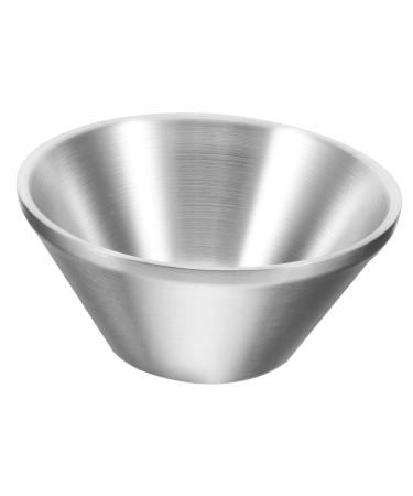 Angoily razor shell made of stainless steel shaving cup made of stainless steel shaving soap loop shaving shaving tool shaving shell for men shave shaving soap peel metal bowl man