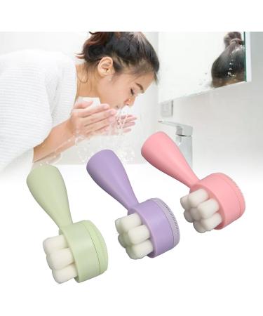 Double Sided Facial Brush Manual Exfoliating Facial Cleansing Brush Soft Bristles for Face Care - Buy Online on GoSupps.com