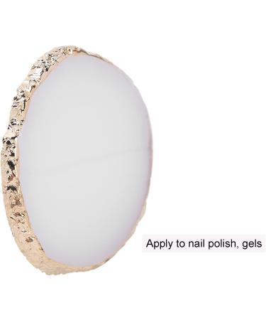  OKAT Manicure Palette Nail Polish Pigment Mixing Plate Comfortable Texture for Nail Art Display Stand for Photo Props (White) - Buy Online on GoSupps.com