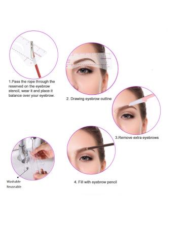 20 Fashionable Styles Eyebrow Stencil Kit for Women - Reusable Template for Perfect Eyebrows | 3-Minute Makeup Tool - Buy Online on GoSupps.com