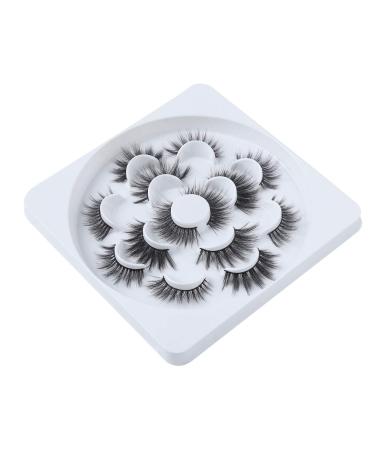 7 Pairs 3D False Eyelashes - 6D Handmade Fluffy & Reusable Artificial Lashes for Stunning Eyes (LJ07) - Buy Online on GoSupps.com