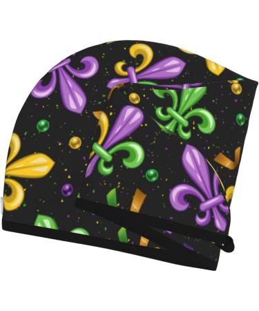 Mardi Gras Carnival Microfiber Hair Towel | Soft & Absorbent Quick Dry Wrap for Long Curly Thick Hair - Coral Velvet - Buy Online on GoSupps.com