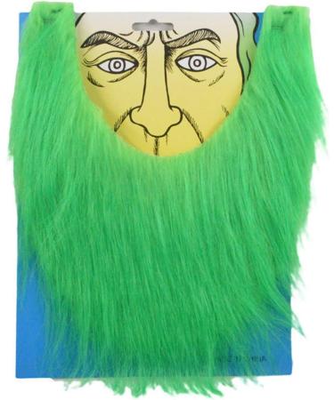 Buy Sueal False Beard Costume - Green U-Shaped Mustache for Kids & Adults | Funny Cosplay Hair Accessories - Buy Online on GoSupps.com