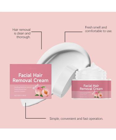 Facial Hair Removal Cream 50 g Gentle and Painless - Painless Hair Removal Cream for Girls Ladies Mothers Brides Travellers Athletes Upper Lip Chin Eyebrow Favourites - Buy Online on GoSupps.com