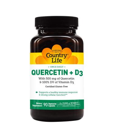 Country Life Quercetin + D3 90 Vegetarian Capsules - Buy Online on GoSupps.com