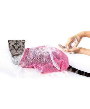 DONGKER Cat Bath Bag Cat Grooming Bag Adjustable Anti-bite Anti-scratch Restraint Bag for Cat Pet Bathing Nail Trimming Medicine Taking green - Buy Online on GoSupps.com