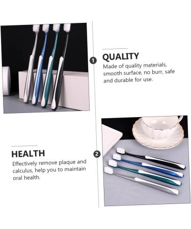 Gleavi Soft Silk Toothbrush Set for Adults - 4 Pack Classic Design Elastic PP Bristles Ideal for Pregnant Women - Gentle Oral Care & Cleaning - Buy Online on GoSupps.com