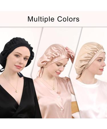 Daisysilk Silk Hair Bonnet for Women | Adjustable Silk Hair Wrap Cap for Sleeping | Breathable & Stylish Pink Hat - Buy Online on GoSupps.com