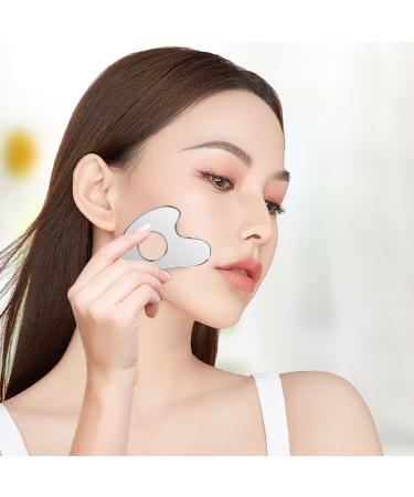 Liuchanghe Gua Sha Stainless Steel Facial Tool | Gua Sha Scraping Massage for Face Eyes Neck & Body - Shop Internationally - Buy Online on GoSupps.com