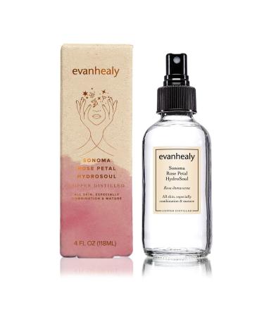 evanhealy Sonoma Rose Petal HydroSoul | Copper Distilled Hydrosol | Hydrating & Balancing Face Toner for Mature Delicate Fragile & Devitalized Skin