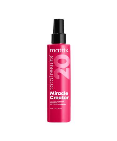 MATRIX Total Results Miracle Creator Multi-Tasking Treatment | Ultimate Strengthening Leave-In Treatment | Moisturizing Heat Protectant & Detangler Spray | For Damaged Hair 6.8 Fl Oz (Pack of 1)