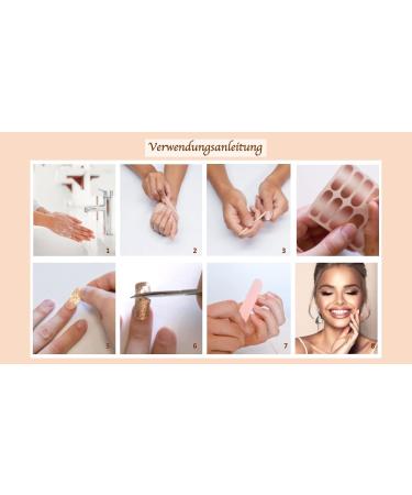 Shop Ain Katy Floral Nail Wraps | 40 Ultra-Thin Self-Adhesive Fingernail Foils for Stunning French Nails - Buy Online on GoSupps.com