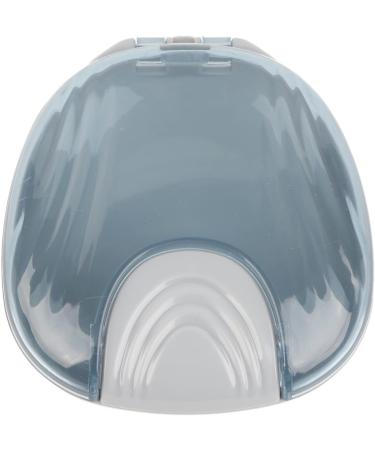 Compact Waterproof Orthodontic Retainer Case - Portable Mouthpiece Box with Pressing Lid for Retainer Cleaning | Grey - Buy Online on GoSupps.com