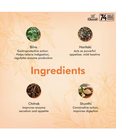 Charak Pharma Ojus Digestion Tablets Set - 90 Tablets for Digestive Health - Buy Online on GoSupps.com